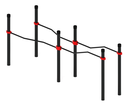 Воркаут ЛОВ 89 красный ВТ 101.17-01