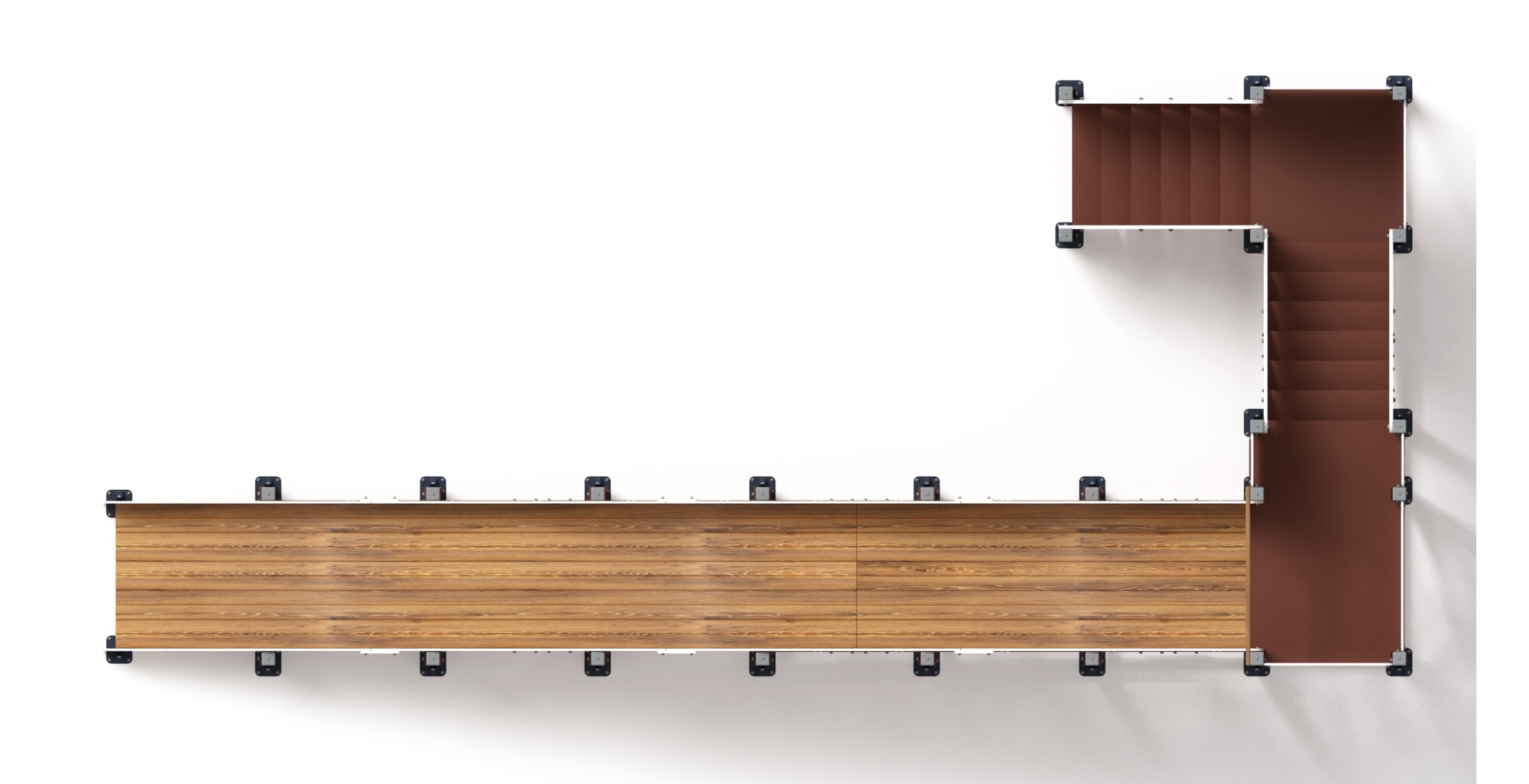 Горка Зима (коричневый) (под анкера) - ИО 49.01.03-03.И1 - Н=3000