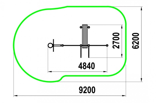 Турник классического хвата, баскетбольная стойка, брусья, лавка для упражнений на пресс, шведская стенка W-06-005
