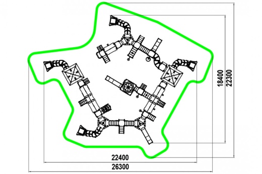 Игровой комплекс "Древнерусский Кремль" ИКС-1.83
