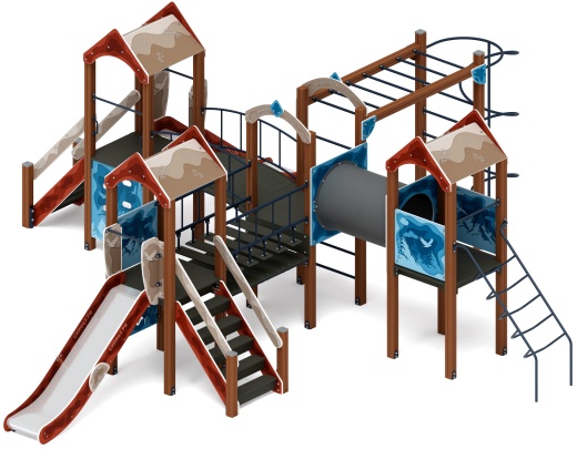 Дворик детства (Алтай) - ДИК 2.01.4.02-24 - Игровой комплекс H=1200