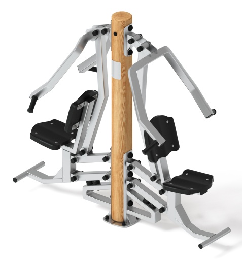 Тренажер жим от груди двойной (лиственница) СТ 030-Л.И1