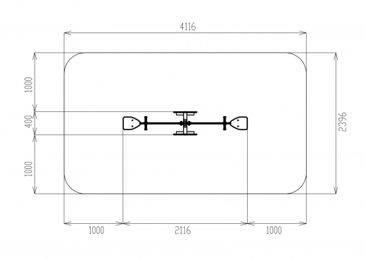 Качалка балансир Слоники - ИО 21.Д.01.02 - Космопорт (Сафари)