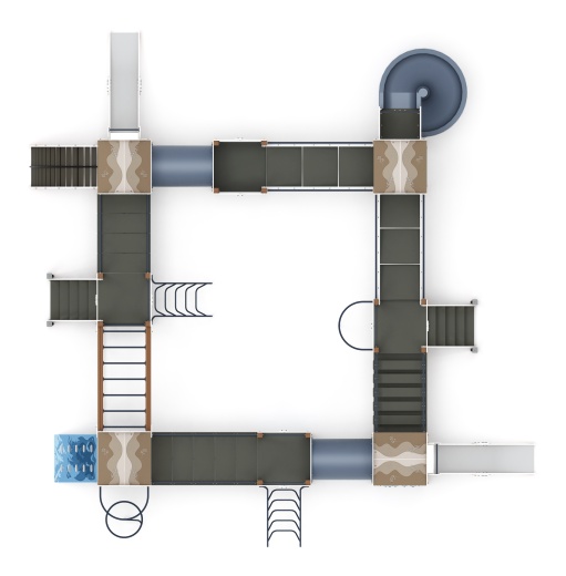 Остров детства (Алтай) - ДИК 2.01.8.02-24 - Игровой комплекс H=1200 H=2000