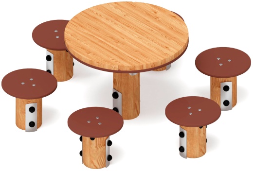 Столик детский (лиственница) МФ 31.01.11-Л