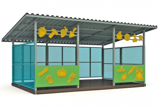 Теневой навес (32м2) ТН-4х8