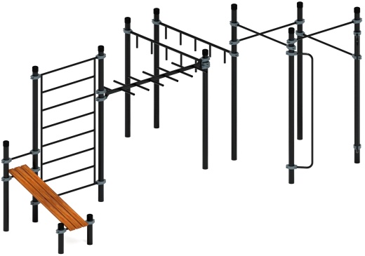 Воркаут ЛОВ 108 серый ВТ 102.14-03