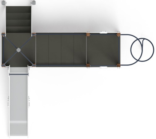 Навина (Техно-голубой) - ДИК 2.09.03-01 - Игровой комплекс H=1200