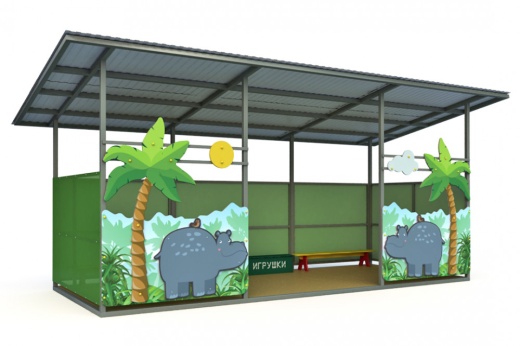 Теневой навес (32м2) ТН-4х8