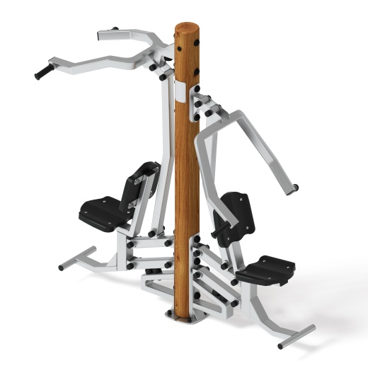 Тренажер тяга верхняя + жим от груди (лиственница темный) СТ 027-Л.И1.01