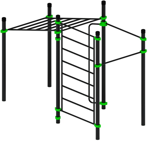 Воркаут ЛОВ 89 зеленый ВТ 101.12-02