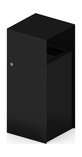 Урна парковая (черная) - МФ 50.02.01-01  (под анкера)