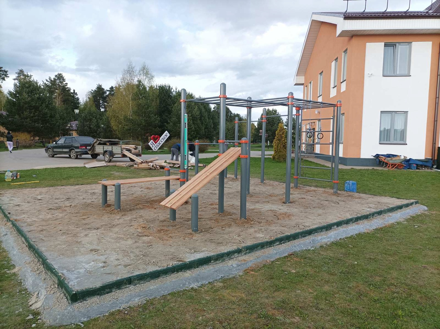 Строительство воркаут площадки для базы отдыха, г. Рыбинск
