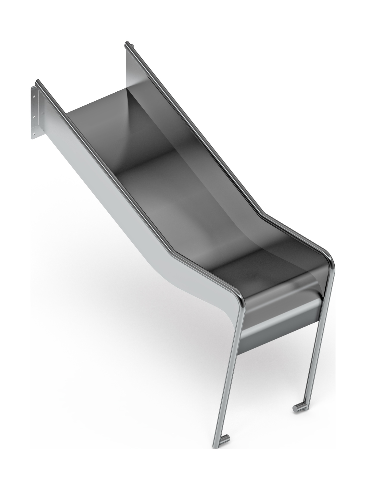 Горка из нержавеющей стали приставная 600 SNP 600.470-02