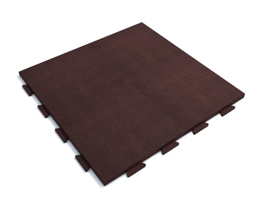 Резиновая плитка 1000х1000х30 мм (грунт) «Ласточкин хвост»