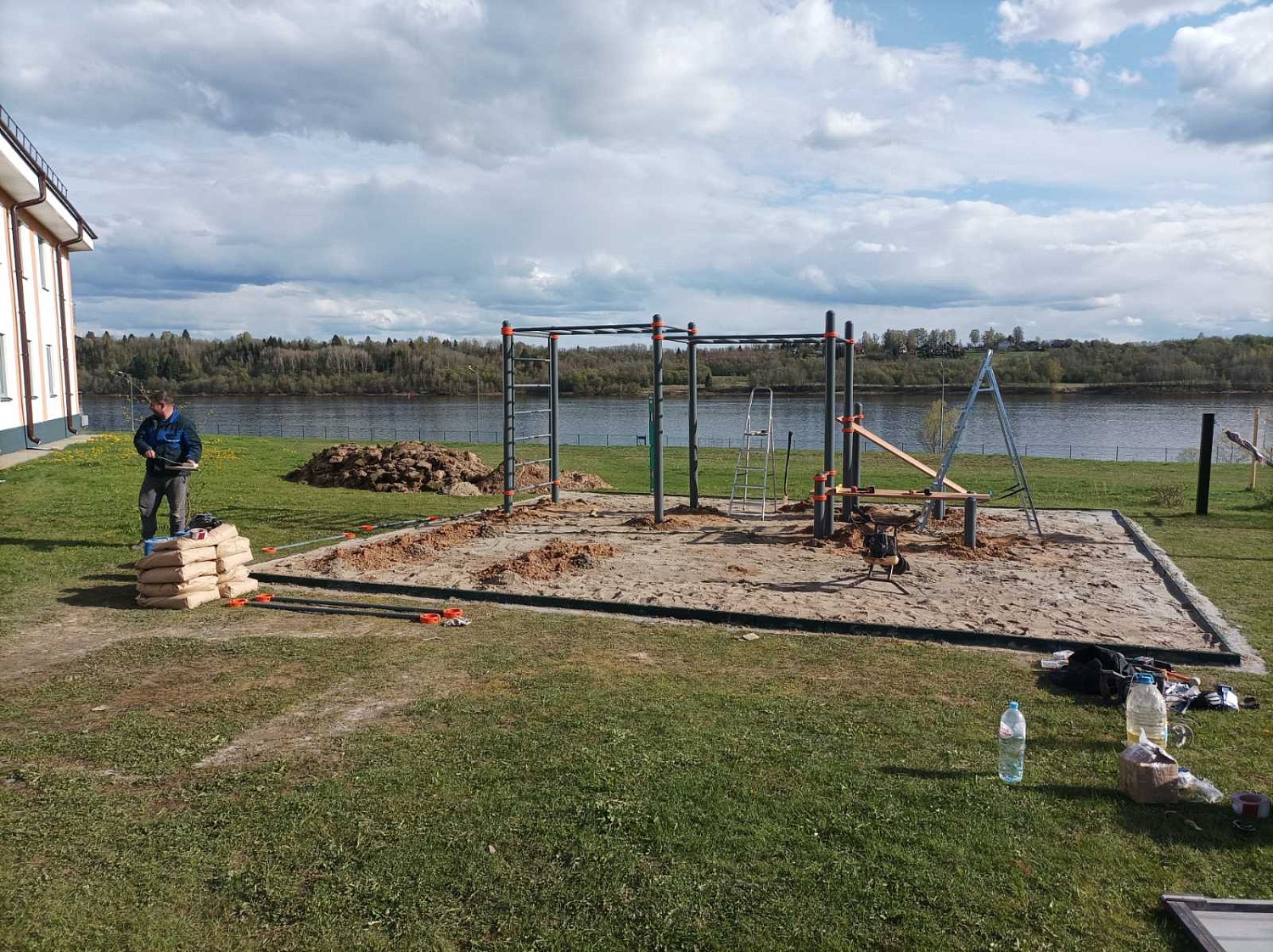 Строительство воркаут площадки для базы отдыха, г. Рыбинск