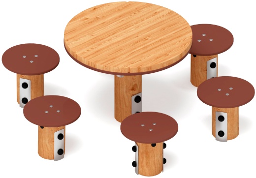 Столик детский (лиственница) МФ 31.01.11-Л