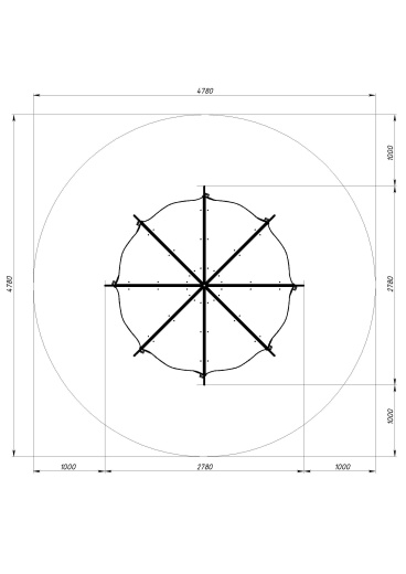 Песочный дворик Пагода Карнавал (Шапито) - ИО 6.01.02-20