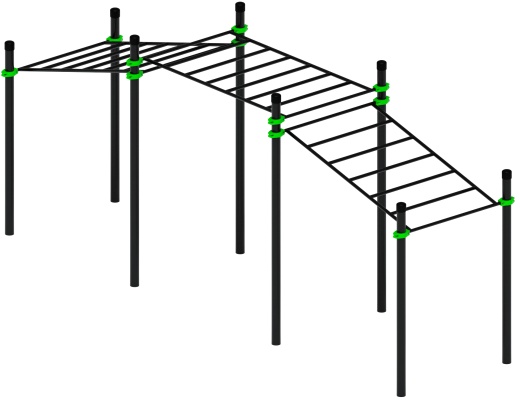Воркаут ЛОВ 108 зеленый ВТ 102.22-02