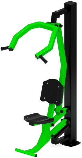 Тяга верхняя (зеленый) - Уличный тренажер - СТ 007-12