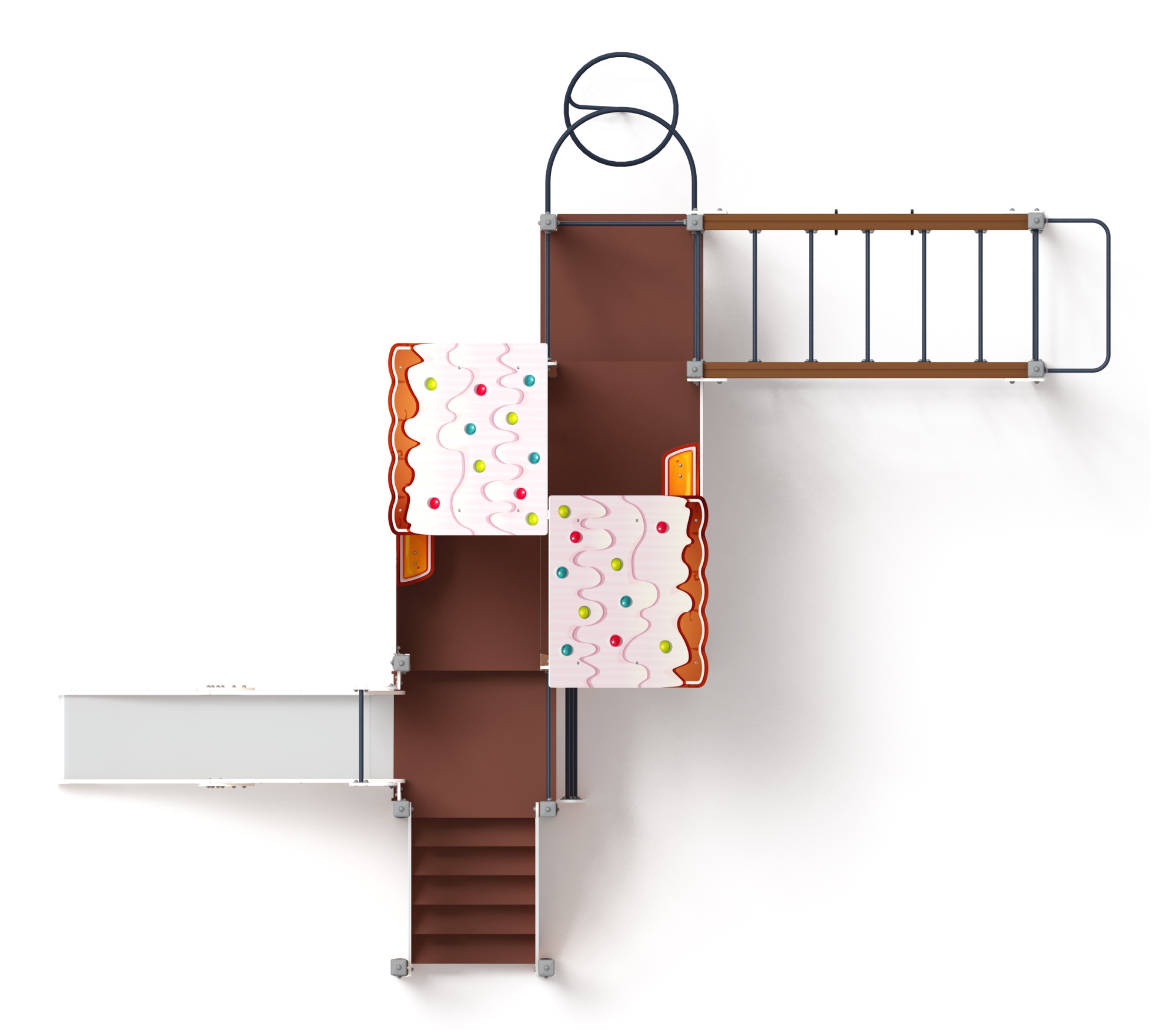 Теремок (Пряничный домик) - ДИК 2.07.02-02 - Игровой комплекс H=1200