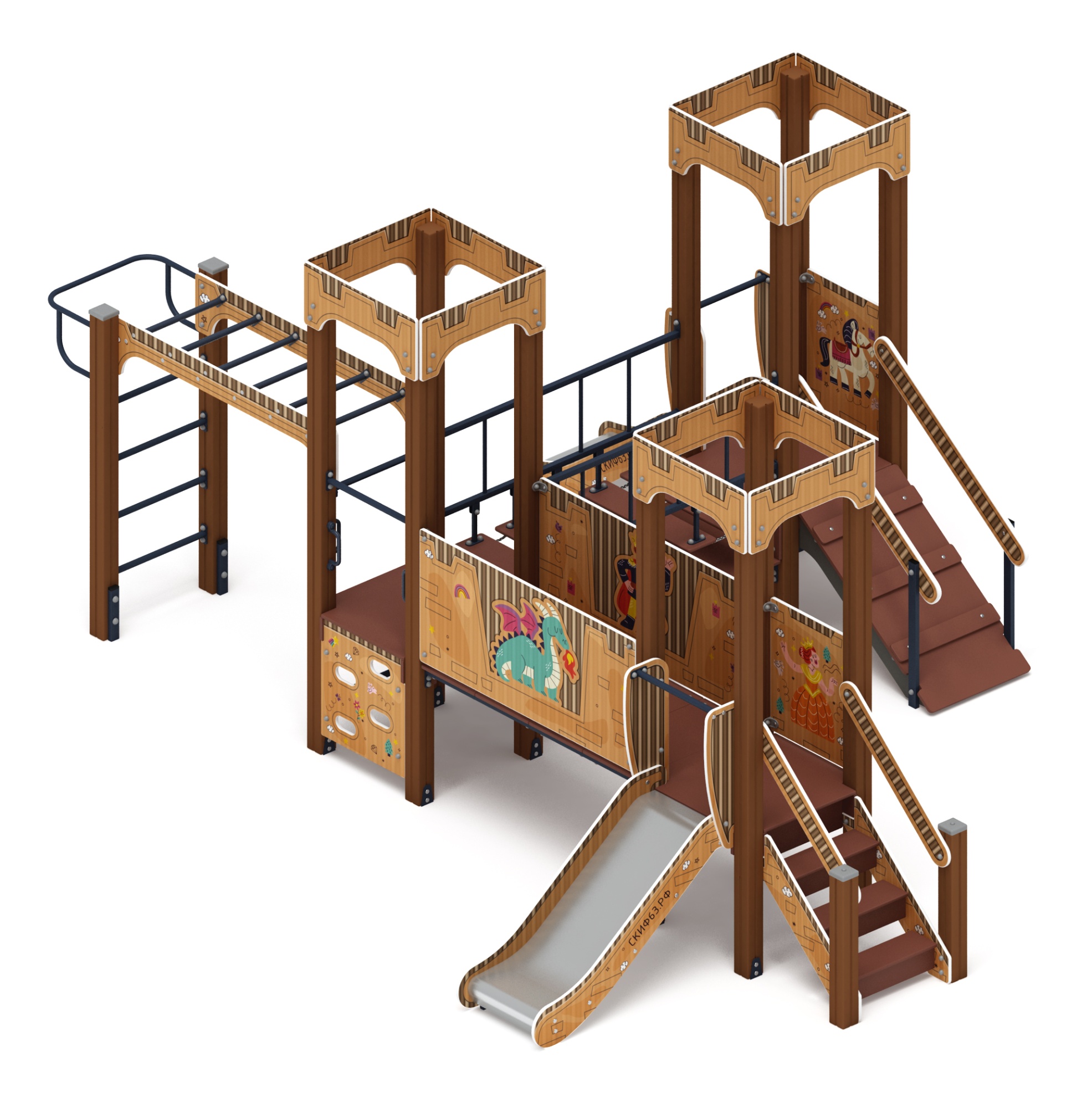 Королевство (Картонное) - ДИК 1.15.08-12 - Игровой комплекс H=750