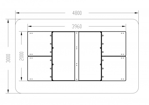Песочница с крышкой большая (Рыбы) - ИО 5.01.14-01