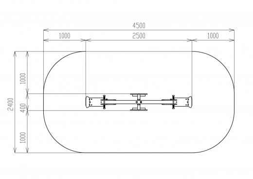 Качалка балансир со спинкой Лошадка - ИО 21.М.01.02-П.01
