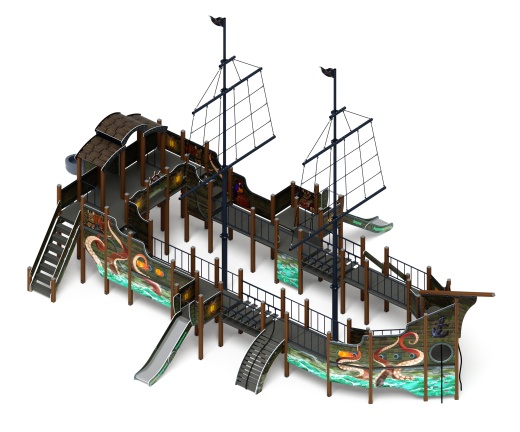 Флагман (Летучий Голландец) - ДИК 2.03.3.03-11 - Игровой комплекс - H=1200 H=1500 H=2000