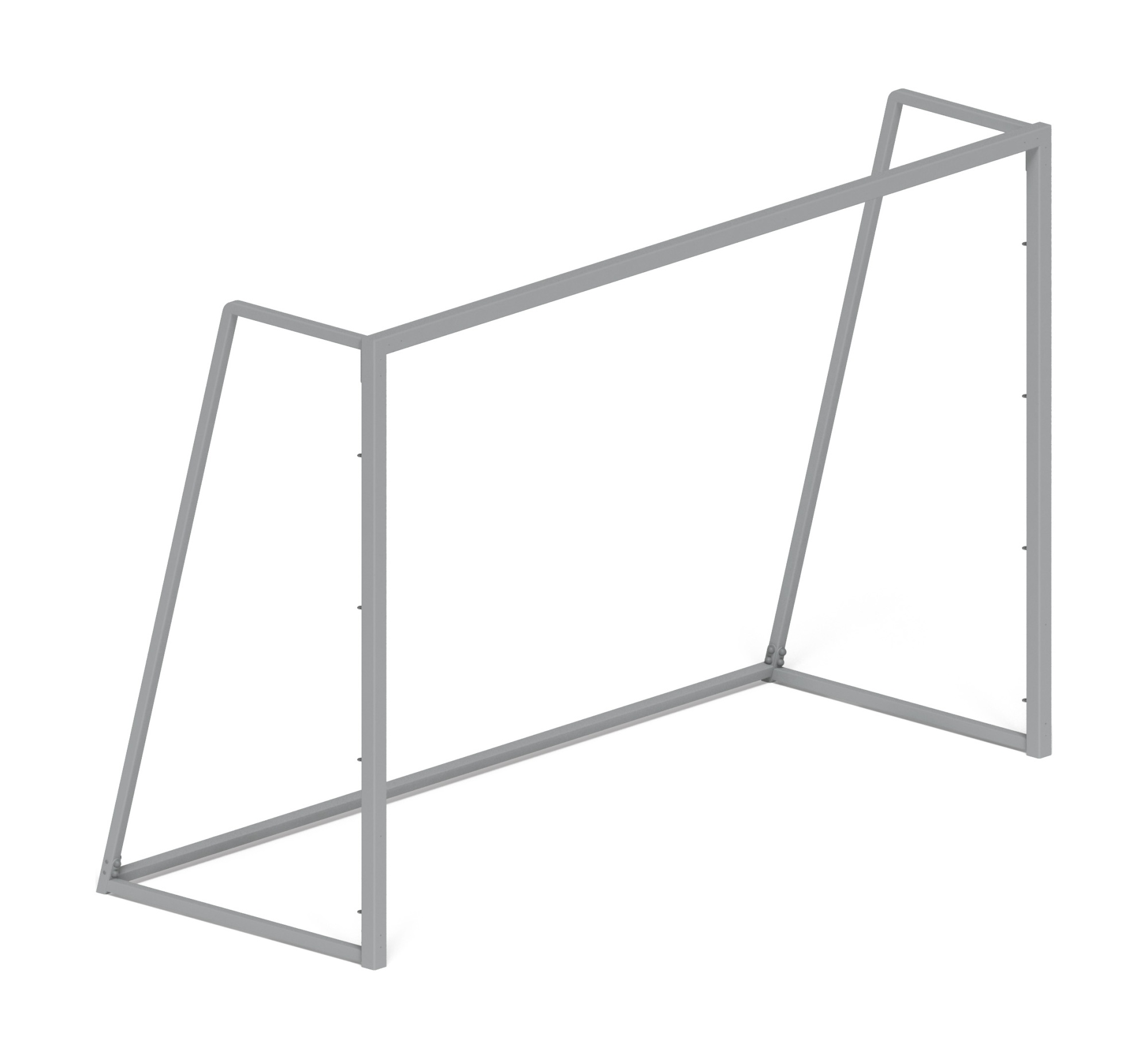 Ворота мини футбольные (серые) (с креплением сетки) - СО 2.60.02-03