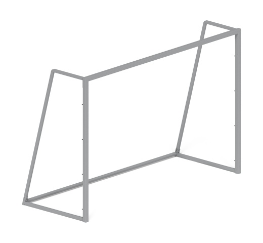 Ворота мини футбольные (серые) (с креплением сетки) - СО 2.60.02-03