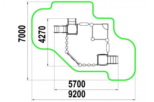 Песочница "Две башни" МФ-1.3
