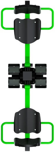 Жим ногами двойной (зеленый) СТ 032-12