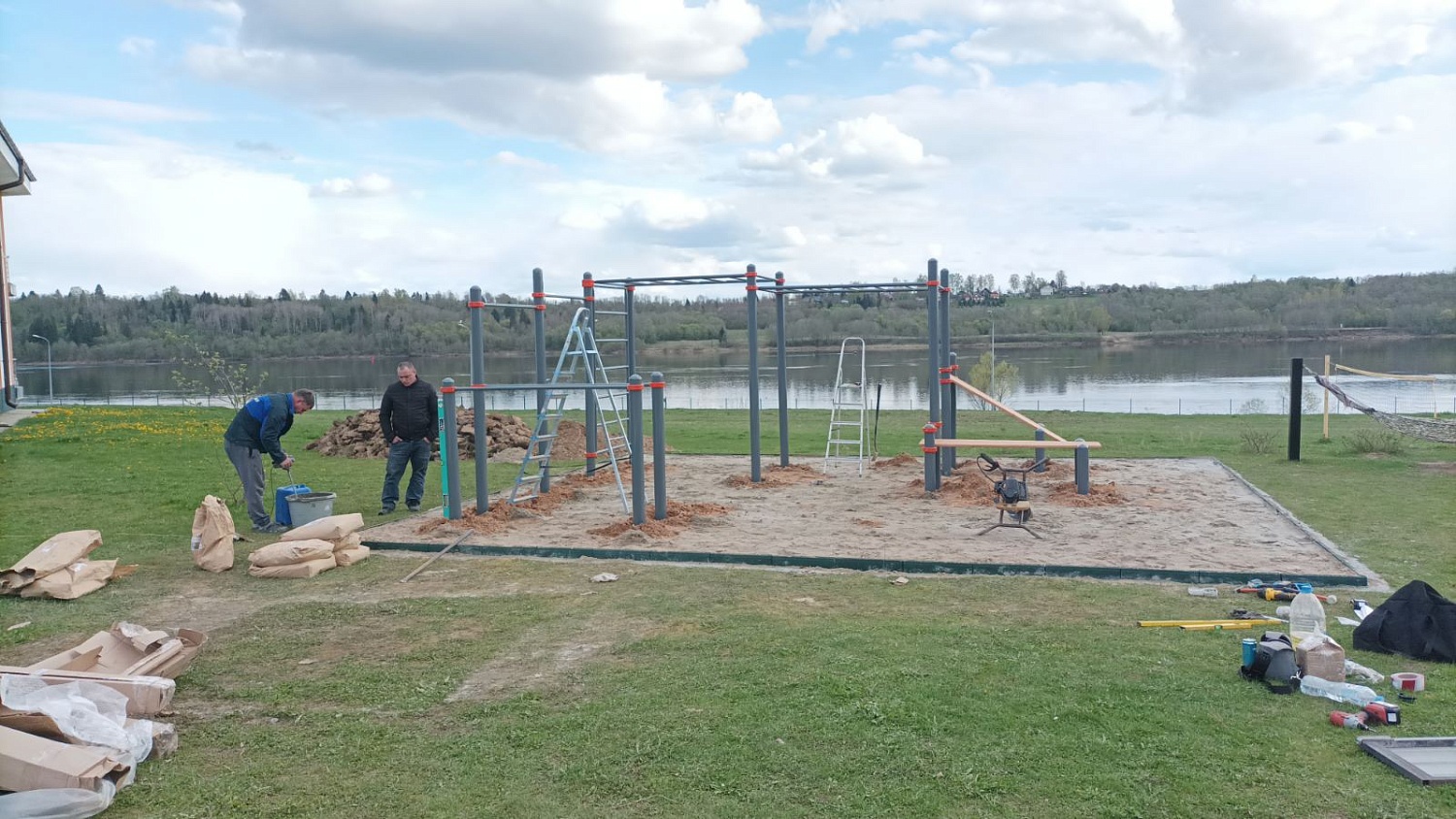 Строительство воркаут площадки для базы отдыха, г. Рыбинск