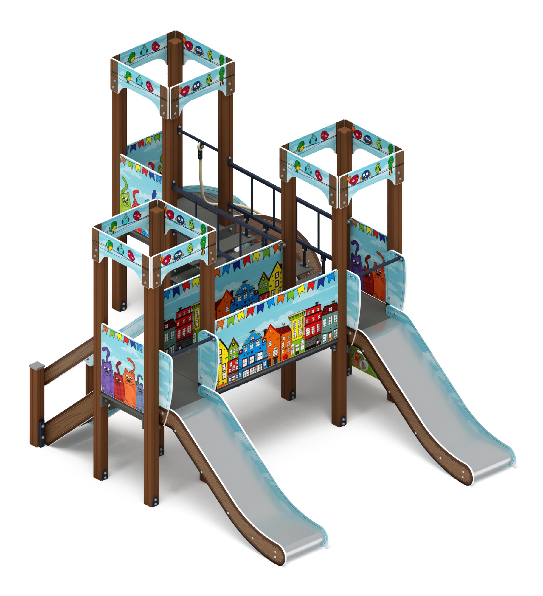 Королевство (Коты) - ДИК 1.15.03-11 - Игровой комплекс H=900