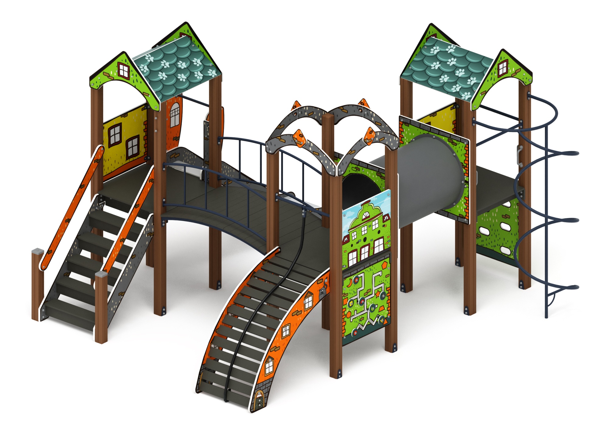 Городок (Город) - ДИК 2.01.3.03-21 - Игровой комплекс H=1200