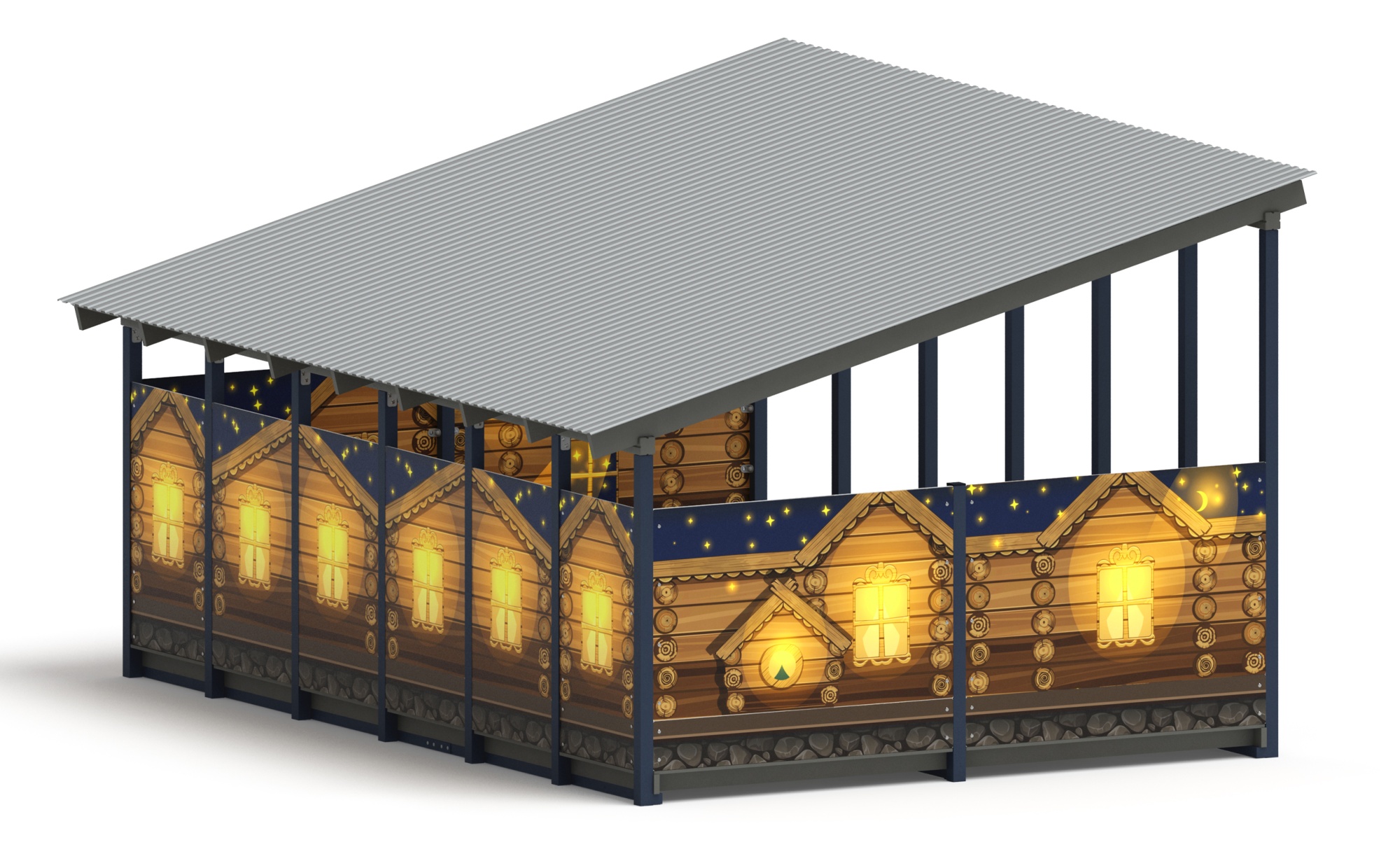 Теневой навес (Эко) - МФ 71.6.4-02