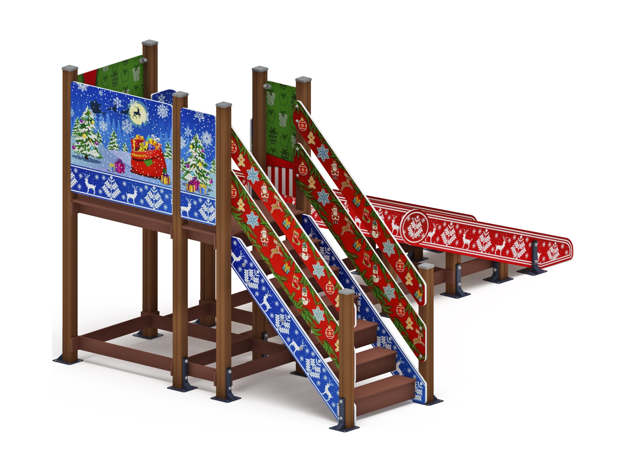 Горка Зима (новый год) (под анкера) - ИО 49.01.01-11.И1 - Н=1500