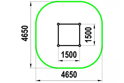 Три разноуровневых турника, шведская стенка W-02-019