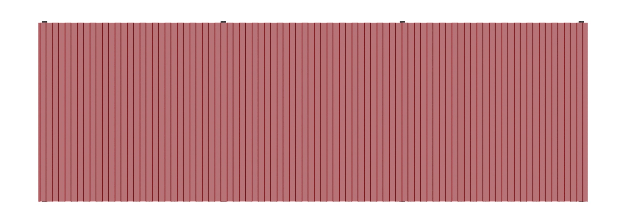 Навес контейнерной площадки для мусора (3 секции) МФ 55.02.03.3-04