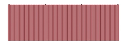 Навес контейнерной площадки для мусора (3 секции) МФ 55.02.03.3-04