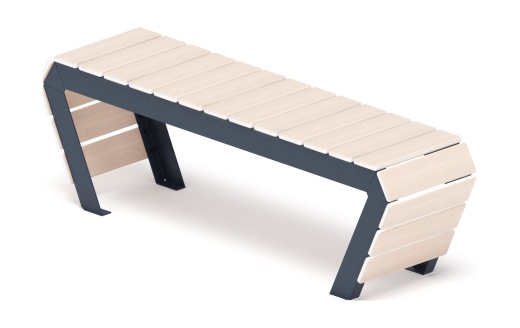 Скамья - МФ 42.02.04-11 (Беленый дуб) Г:380  (под анкера)