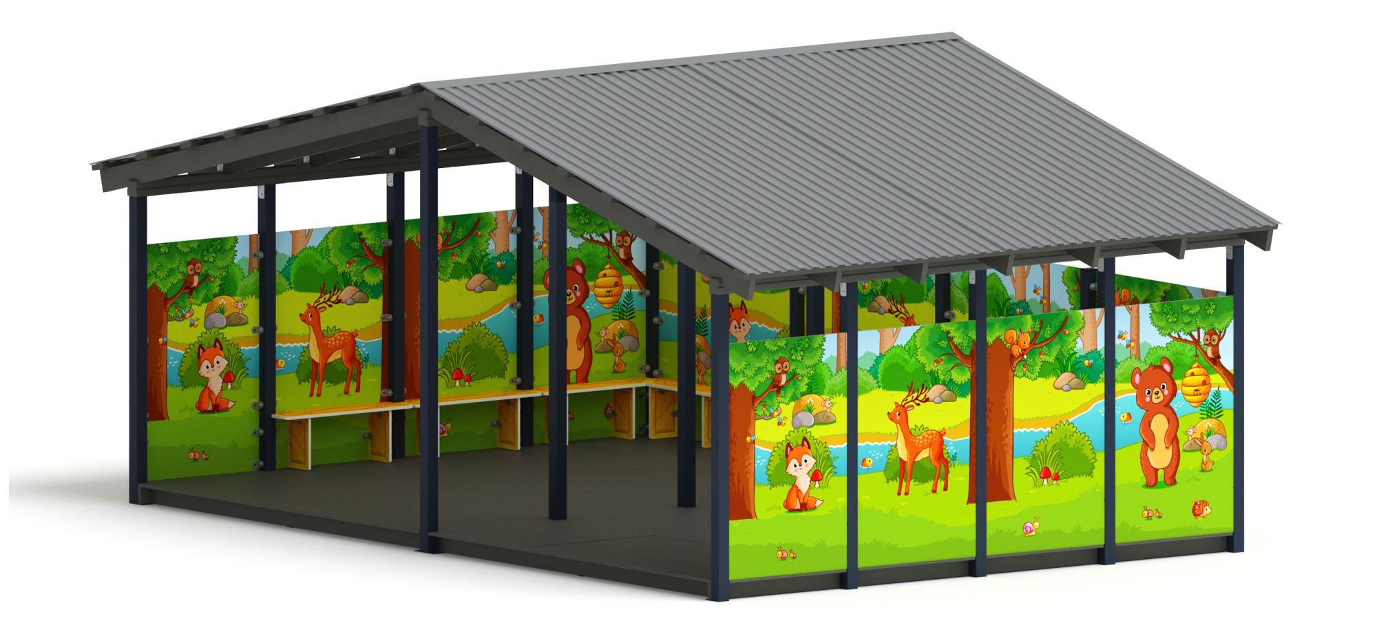 Теневой навес (Полянка) - МФ 70.6.4-07