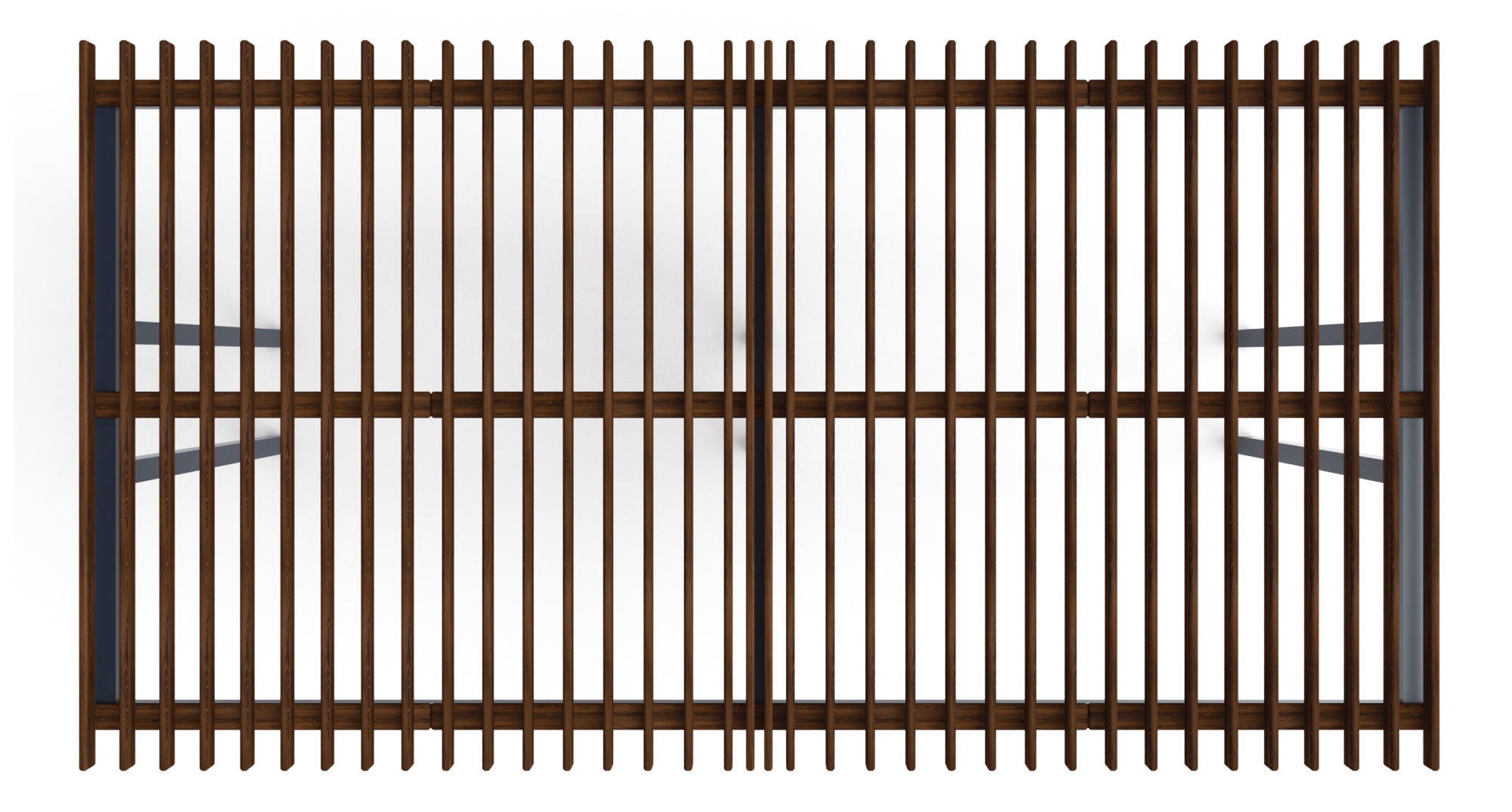 Пергола тент (прямая) - МФ 77.04.02-01 /без поликарбоната/