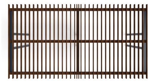 Пергола тент (прямая) - МФ 77.04.02-01 /без поликарбоната/