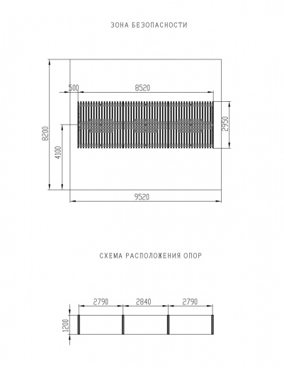 Пергола тент с качелями (наклоная) - МФ 78.03.03 /с поликарбонатом/