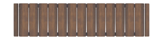 Скамья - МФ 42.02.04-10 (Темный дуб) Г:380  (под анкера)