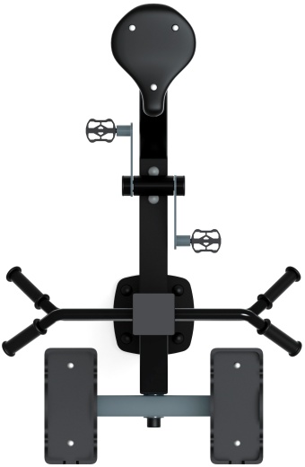 Степ+Вело (серый) - Уличный тренажер - СТ 018-13