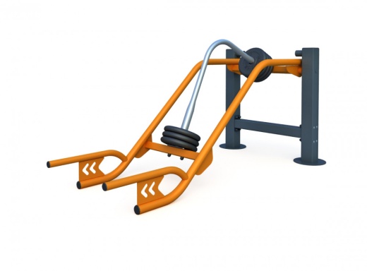 Силовой тренажёр "Становая тяга" с блинами ТР-4.02