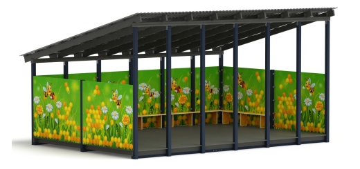 Теневой навес (Пчёлка) - МФ 71.6.4-05